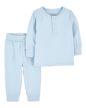 Baby 2-Piece PurelySoft Outfit Set - Blue, 
