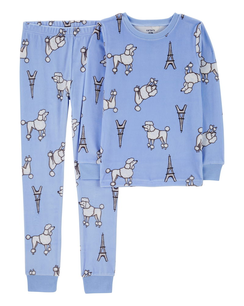 Blue pjs top