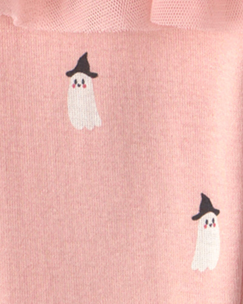 Baby Girl 2-Piece 'Mommy's Little Boo' Halloween Long-Sleeve Bodysuit & Pant Set - Cream/Pink, image 3 of 4 slides