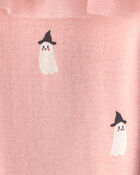 Baby Girl 2-Piece 'Mommy's Little Boo' Halloween Long-Sleeve Bodysuit & Pant Set - Cream/Pink, image 3 of 4 slides