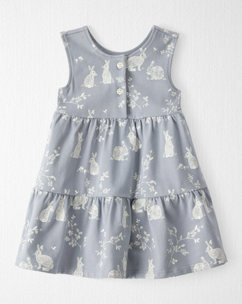 Bébé Robe en coton biologique à motif de lapin, 