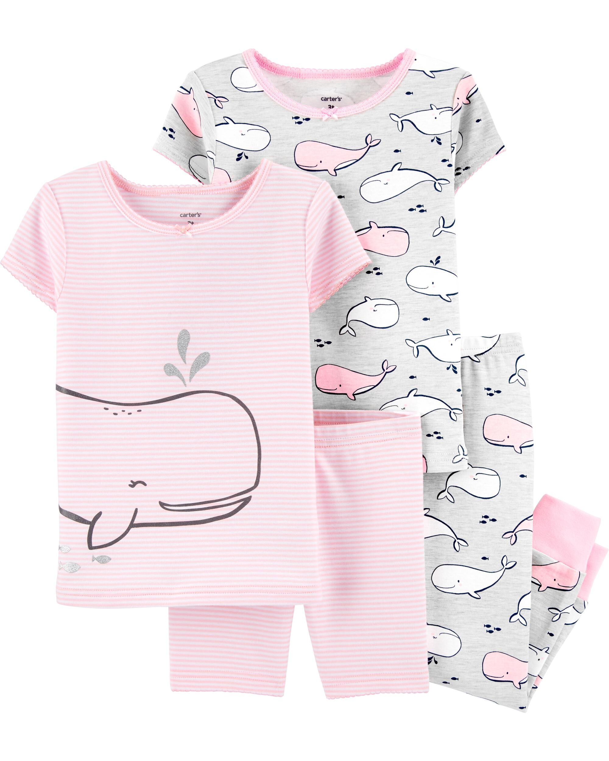 carters baby girl pjs