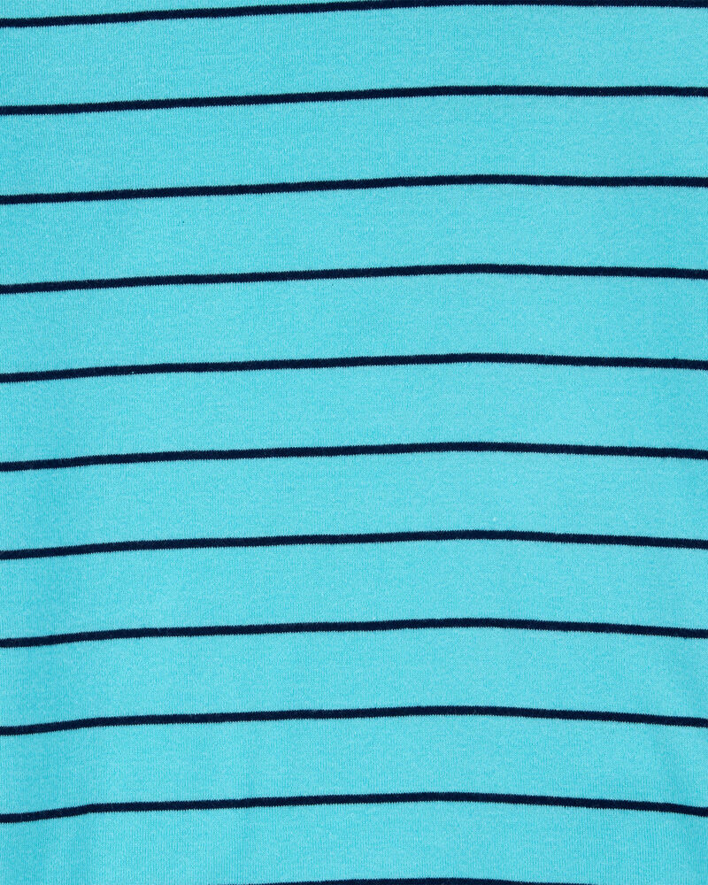 Kid 4-Piece Striped Dinosaur 100% Snug Fit Cotton Pyjamas, image 3 of 4 slides
