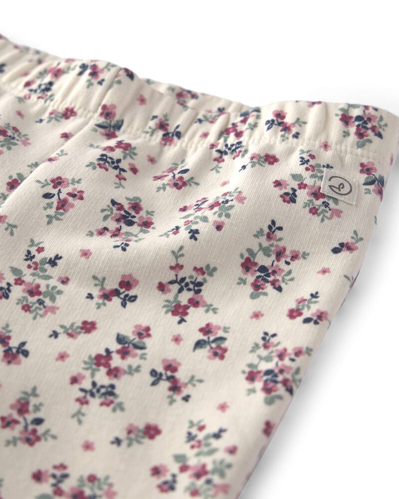 Toddler Girl 2-Pack Recycled Fleece Bottoms Made with Organic Cotton, image 5 of 6 slides
