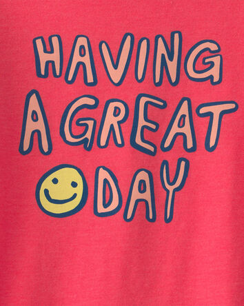 Tout-petit gar&ccedil;on - T-shirt &agrave; imprim&eacute; &laquo;Having A Great Day&raquo; - Orange, 