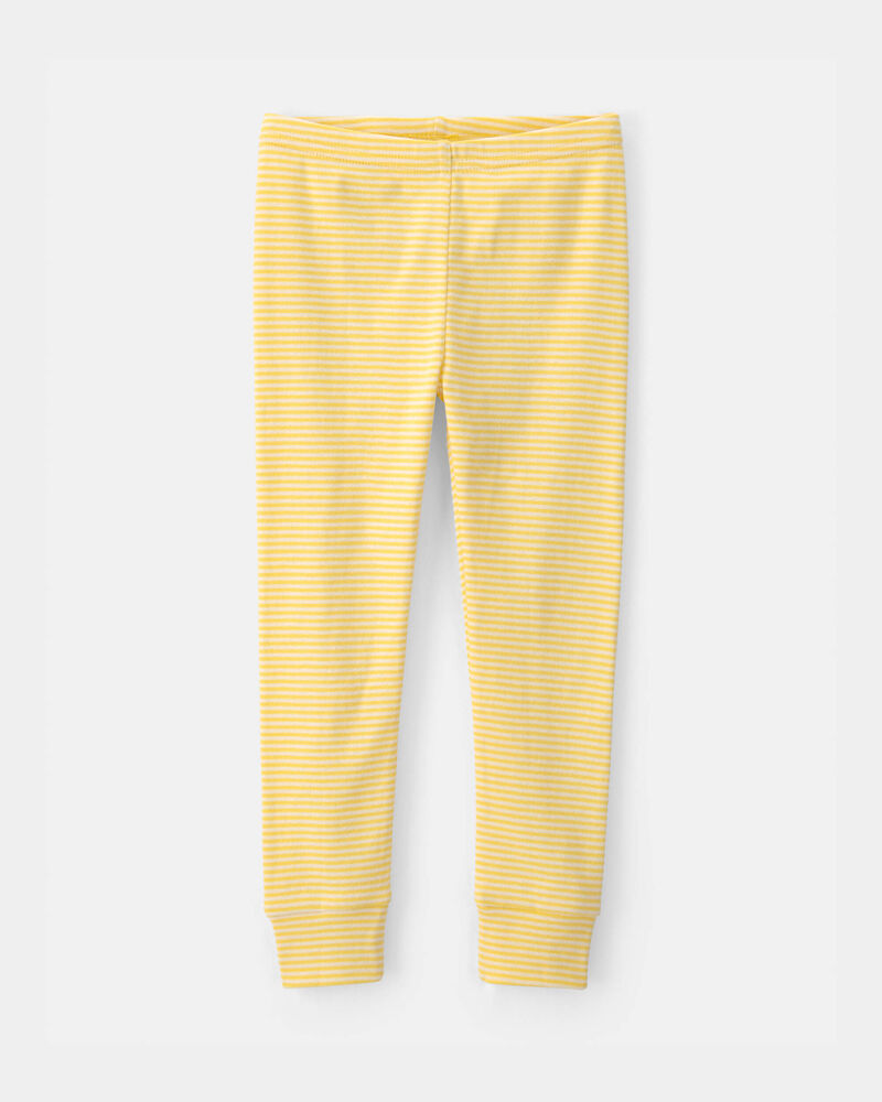 Toddler Girl Strawberry 100% Cotton Snug Fit 2-Piece Pyjama Set - Yellow, image 3 of 5 slides