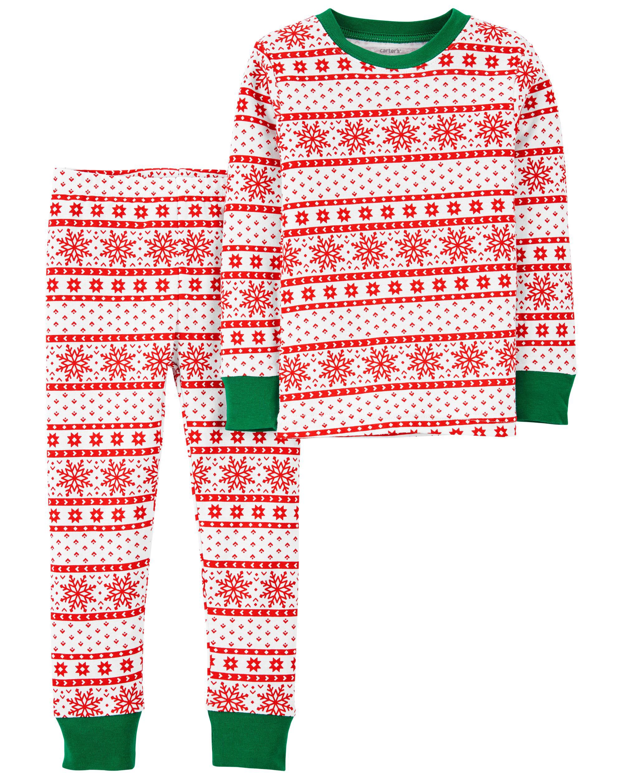 Red White 2 Piece Holiday 100 Snug Fit Cotton PJs Carter s Oshkosh Canada