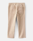 Toddler Boy Cotton Pull-On Fashion Pants - Tan, image 2 of 6 slides
