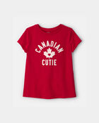 Girls Canadian Cutie Short-Sleeve Tee - Red, image 1 of 3 slides