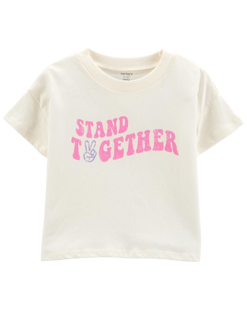 Kid Stand Together Crop Tee, image 1 of 2 slides