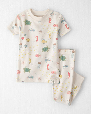 Baby 2-Piece Organic Cotton Pyjamas in Under the Sea, 