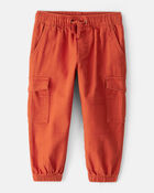 Toddler Boy Cotton Fashion Cargo Pants - Orange, image 1 of 5 slides