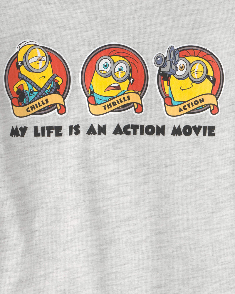 Toddler Despicable Me Minions Graphic Tee - Grey, image 2 of 2 slides