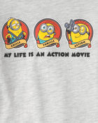 Toddler Despicable Me Minions Graphic Tee - Grey, image 2 of 2 slides