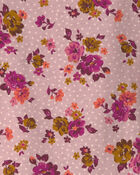 Toddler Girl 2-Piece Floral Corduroy Long-Sleeve Dress Set - Pink/Purple, image 4 of 6 slides