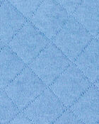 Baby Girl 3-Piece Floral Sleeveless Tee & Pant Set - Blue, image 2 of 4 slides