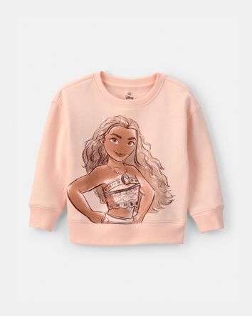 Toddler Girl Disney&copy; Moana Fleece Pullover Sweatshirt - Orange, 