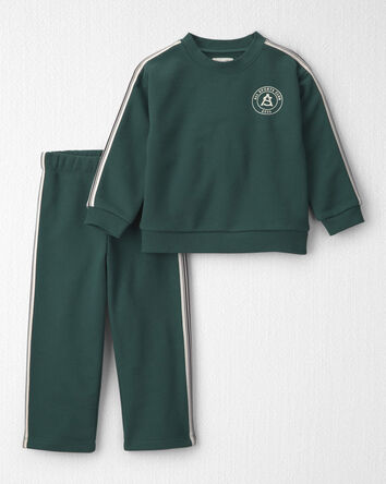 Toddler 2-Piece French Terry Top & Pant Set Made with Organic Cotton, 