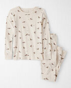 Kid Organic Cotton Pyjamas in Beavers' Creek Print, image 1 of 4 slides