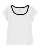 Kid Pointelle Baby Tee, image 1 of 3 slides
