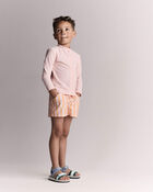 Tout-petit gar&ccedil;on - Short maillot de bain &agrave; rayure d&eacute;centr&eacute;e - Rose/Orange p&acirc;le, image 7 sur 7 diapositives