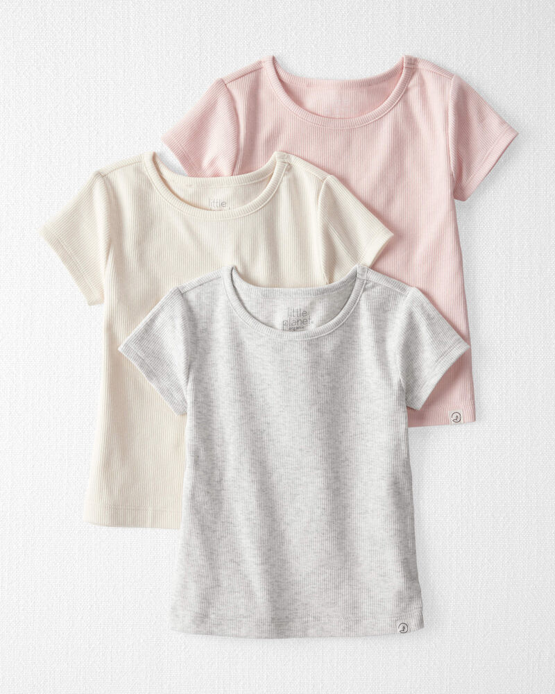 Enfant en bas âge Emballage de 3 t-shirts en coton biologique, image 1 sur 6 diapositives