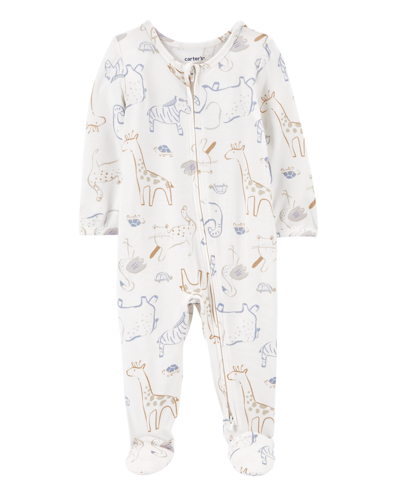 Baby in pajamas on sale