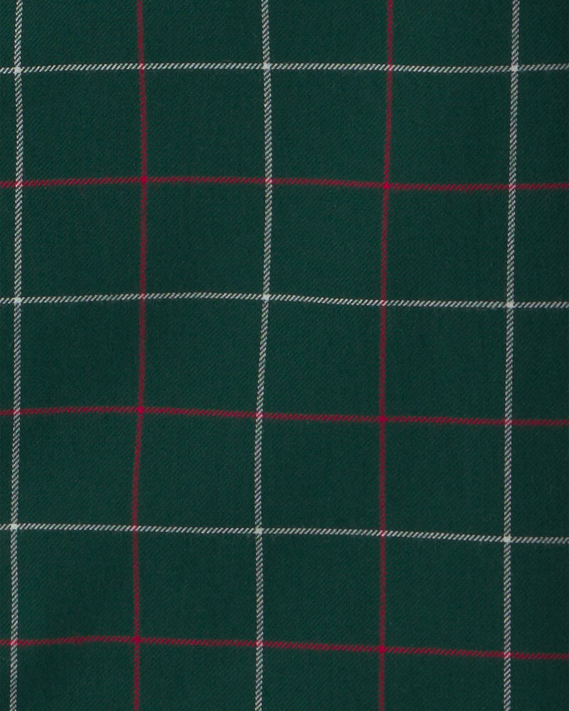 Gar&ccedil;ons - Chemise boutonn&eacute;e manches longues &agrave; carreaux - Vert, image 2 sur 2 diapositives