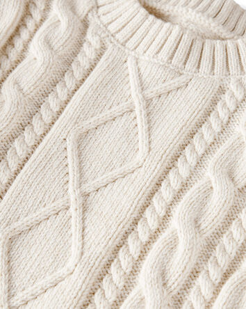 Jeune - Chandail en tricot torsad&eacute; en coton biologique, 