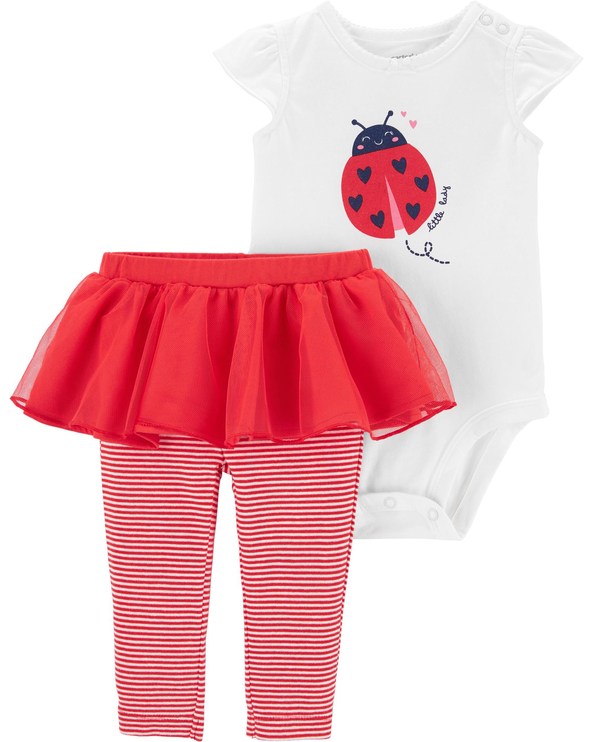 Love Bug Adorable Ladybug Kids Pajama Set