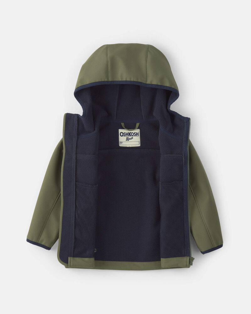 Toddler Boy  Quilted Mid Weight Jacket- Green, image 2 of 4 slides