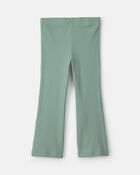 Toddler Girl Cotton Pull-On Stretch Flare Leggings - Green, image 1 of 4 slides
