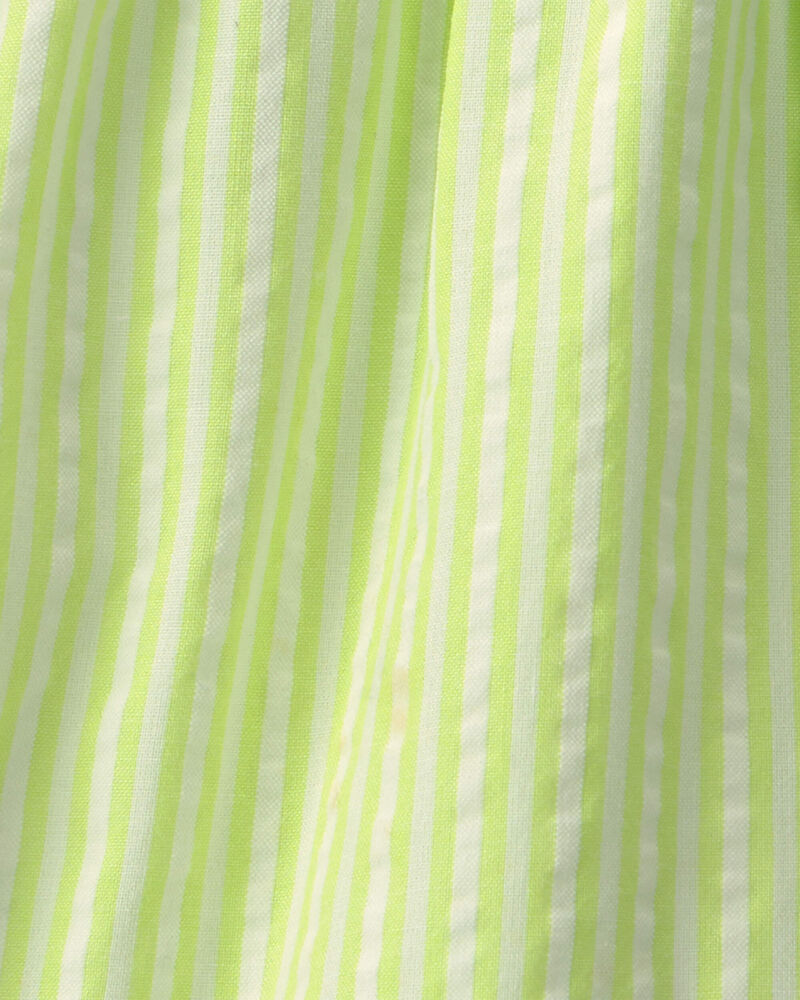 Filles - Short &agrave; ourlet festonn&eacute; - Vert, image 3 sur 3 diapositives