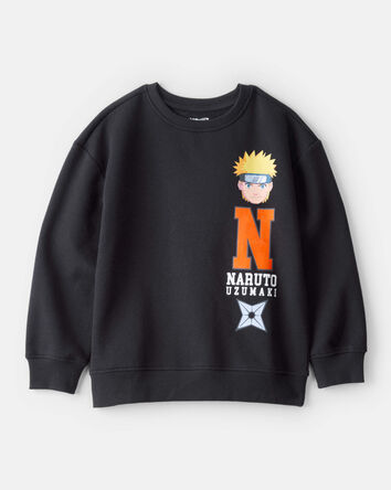 Boys Naruto Anime Pullover Sweatshirt - Black, 