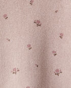 Baby Girl 2-Piece Organic Cotton Sweater Knit Top & Pant Set, image 3 of 4 slides