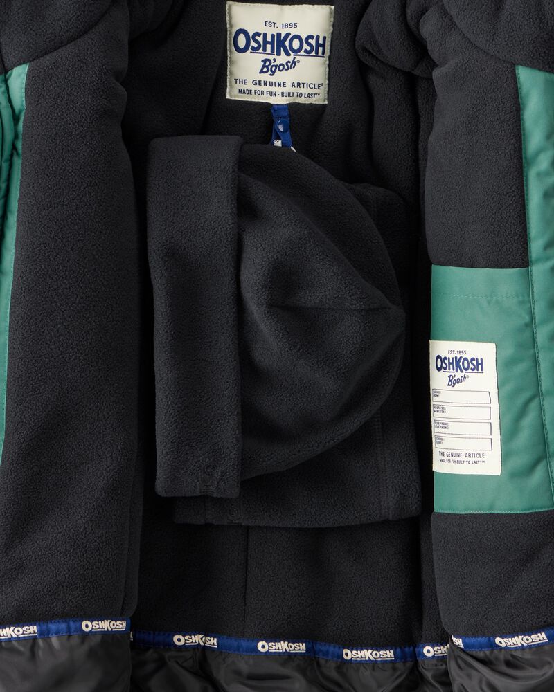 Boys 2-Piece Taslan Snowsuit Set - Green, image 4 of 12 slides