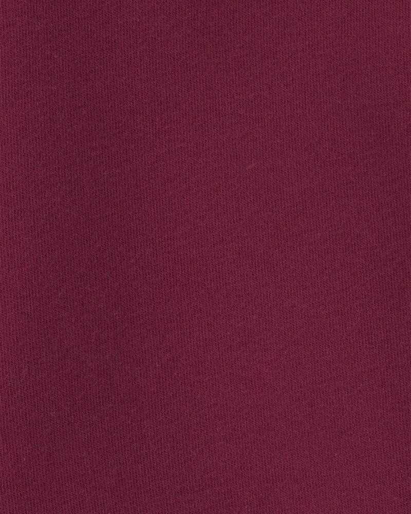 Boys Fleece Pullover Sweatshirt - Burgundy, image 2 of 3 slides