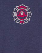 Baby Boy 5-Pack Firetruck Striped Short-Sleeve Bodysuits, image 4 of 7 slides