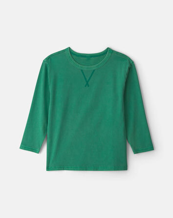 Gar&ccedil;ons - T-shirt &agrave; manches longues - Vert, 