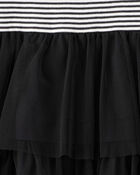 Kid Halloween Striped Tiered Tulle Dress, image 3 of 4 slides