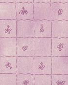Baby Girl 4-Pack Floral Receiving Blankets - Purple, image 2 of 5 slides