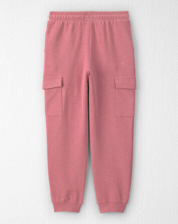 Filles - Pantalon cargo en jersey bouclette de coton biologique, 