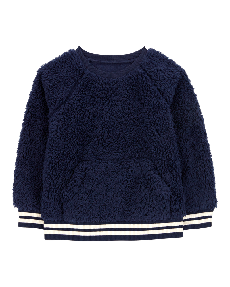 Toddler Sherpa Fleece Pullover, image 1 of 4 slides