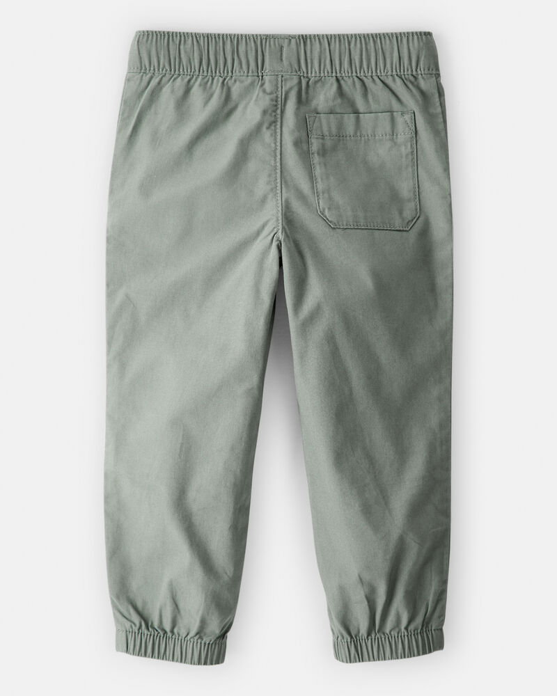 Toddler Boy Cotton Pull-On Fashion Pants - Green, image 2 of 4 slides