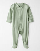Baby Organic Cotton Rib Sleeper, image 1 of 5 slides