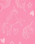 Toddler Girl 4-Piece Unicorn Cotton Pyjamas, image 3 of 4 slides
