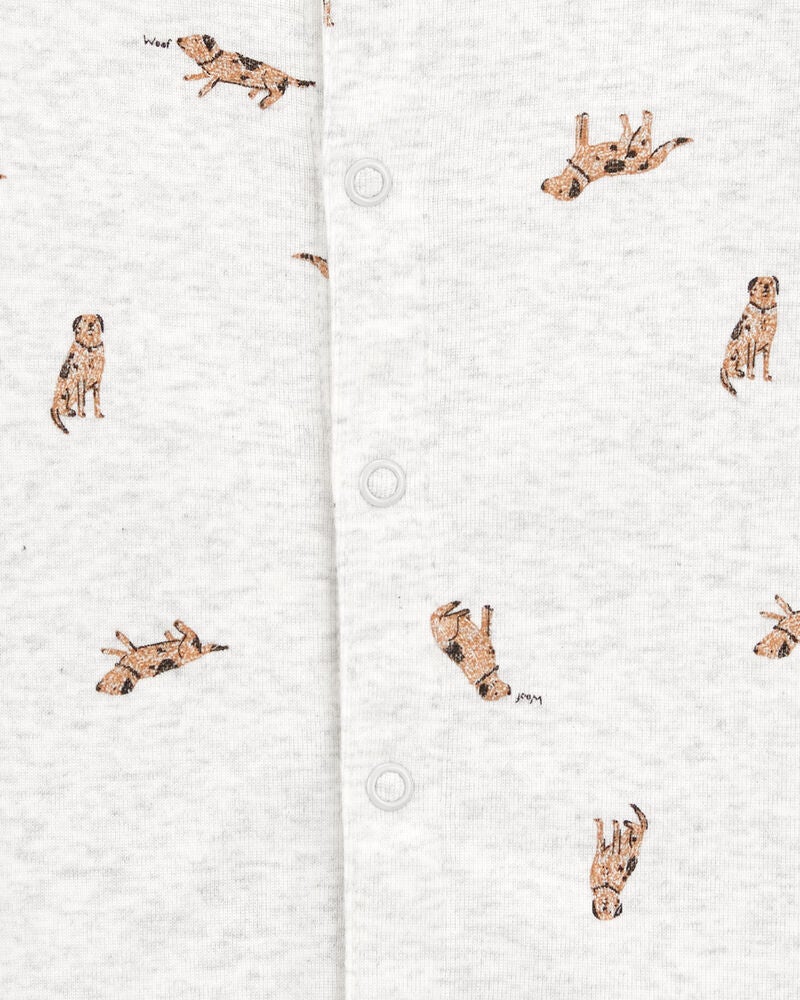 Baby Dog Short-Sleeve Romper , image 3 of 5 slides