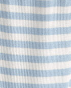 B&eacute;b&eacute; - Pantalon &agrave; pieds avec coton biologique &agrave; rayures, image 4 sur 4 diapositives
