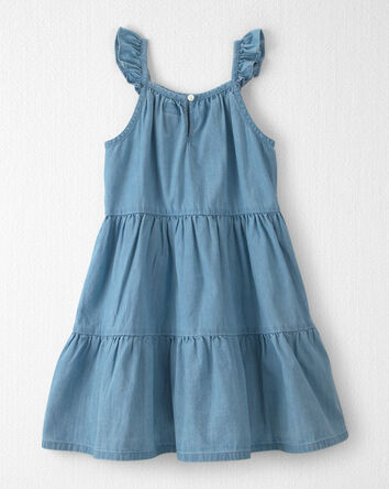 Filles - Robe en chambray de coton biologique, 