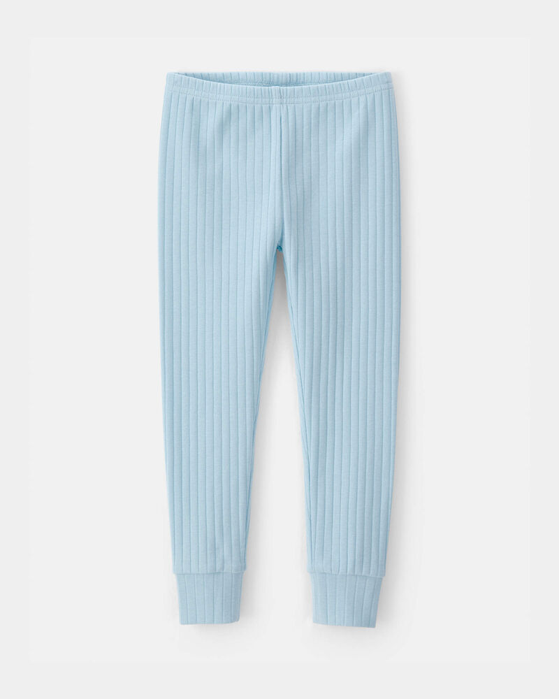 Baby Boy Rib Snug Fit 2-Piece Pyjama Set - Blue, image 3 of 5 slides